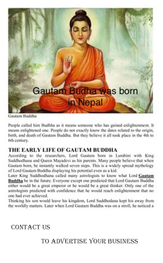 Buddha was born in Nepal